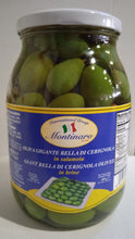 Load image into Gallery viewer, Montinaro La Bella di Cerignola Olives in Olive Oil – 1kg Jar (Pack of 6) – Premium Italian Cerignola Olives for Restaurants and Catering