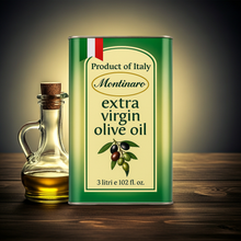 Load image into Gallery viewer, Extra Virgin Olive Oil – Bulk 3L Tins for Restaurants & Foodservice – Montinaro