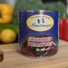 Load image into Gallery viewer, Montinaro Sun-Dried Tomatoes in Oil – Premium Italian Quality 3kg Can x 6 – Ideal for Restaurants, Catering, and Wholesale