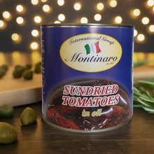 Load image into Gallery viewer, Montinaro Sun-Dried Tomatoes in Oil – Premium Italian Quality 3kg Can x 6 – Ideal for Restaurants, Catering, and Wholesale