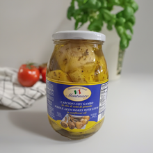 Load image into Gallery viewer, Montinaro Roman Style Artichokes in Olive Oil – 1kg Jar (Pack of 6) – Authentic Italian Artichokes for Restaurants and Catering