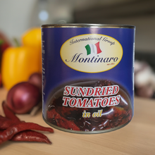 Load image into Gallery viewer, Montinaro Sun-Dried Tomatoes in Oil – Premium Italian Quality 3kg Can x 6 – Ideal for Restaurants, Catering, and Wholesale