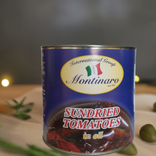 Load image into Gallery viewer, Montinaro Sun-Dried Tomatoes in Oil – Premium Italian Quality 3kg Can x 6 – Ideal for Restaurants, Catering, and Wholesale