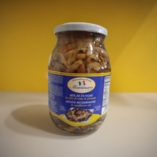 Load image into Gallery viewer, Montinaro Mixed Mushrooms in Olive Oil – 1kg Jar (Pack of 6) – Gourmet Italian Mushrooms for Restaurants and Catering"