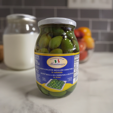 Load image into Gallery viewer, Montinaro La Bella di Cerignola Olives in Olive Oil – 1kg Jar (Pack of 6) – Premium Italian Cerignola Olives for Restaurants and Catering