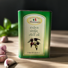 Load image into Gallery viewer, Montinaro Wholesale Extra Virgin Olive Oil – Bulk Olive Oil for Restaurants – 4 x 3L Tins per Case