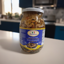 Load image into Gallery viewer, Montinaro Mixed Mushrooms in Olive Oil – 1kg Jar (Pack of 6) – Gourmet Italian Mushrooms for Restaurants and Catering"