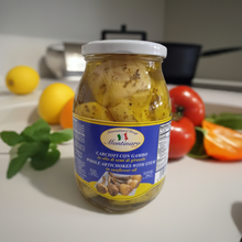 Load image into Gallery viewer, Montinaro Roman Style Artichokes in Olive Oil – 1kg Jar (Pack of 6) – Authentic Italian Artichokes for Restaurants and Catering