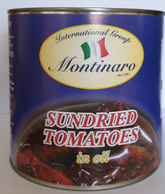 Load image into Gallery viewer, Montinaro Sun-Dried Tomatoes in Oil – Premium Italian Quality 3kg Can x 6 – Ideal for Restaurants, Catering, and Wholesale