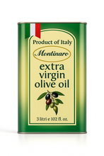 Load image into Gallery viewer, Montinaro Wholesale Extra Virgin Olive Oil – Bulk Olive Oil for Restaurants – 4 x 3L Tins per Case
