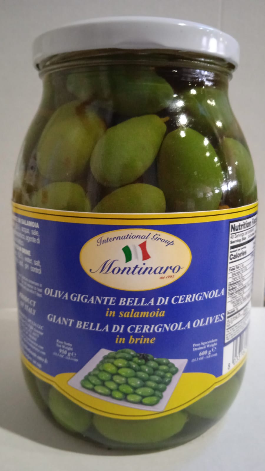 Montinaro la bella di Cerignola olive Jar 1 of 1 K