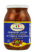 Load image into Gallery viewer, Montinaro Sun Dried Tomatoes in Olive Oil – 1kg Jar (Pack of 6) – Premium Italian Sun Dried Tomatoes for Restaurants and Catering
