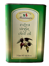 Load image into Gallery viewer, Montinaro Extra virgin Olive oil 3 liters tin. (Pack of 4)
