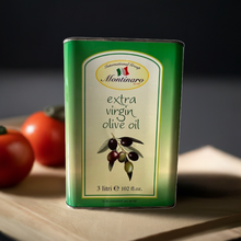 Load image into Gallery viewer, Montinaro Extra virgin Olive oil 3 liters tin. (Pack of 4)
